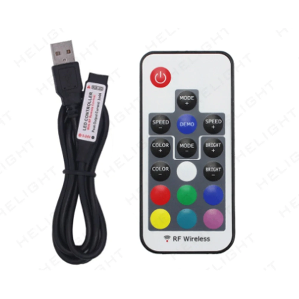 Светодиодная лента RGB USB RF пульт дистанционного управления 17 ключ удаленный