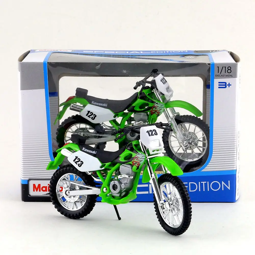 Maisto/Масштаб 1:18/литая модель мотоцикла/модель KAWASAKI KLX 250SR Supercross/нежный подарок или