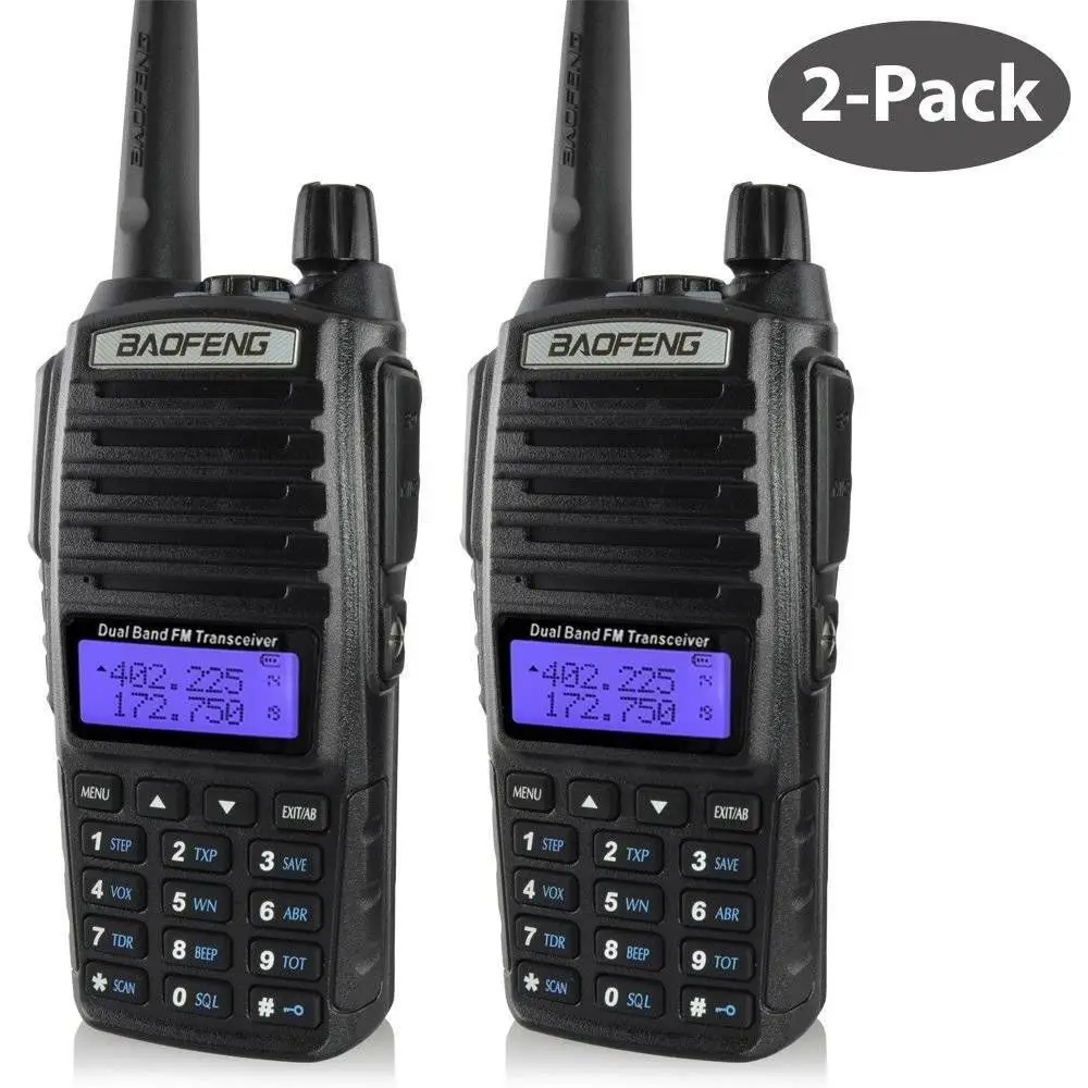 2-Pack x Baofeng UV-82 136-174 и 400-520 МГц двухдиапазонный двойной дисплей Бесплатная поддержка
2-Pack x Baofeng UV-82 136-174 и 400-520 МГц двухдиапазонный двойной дисплей Бесплатная поддержка