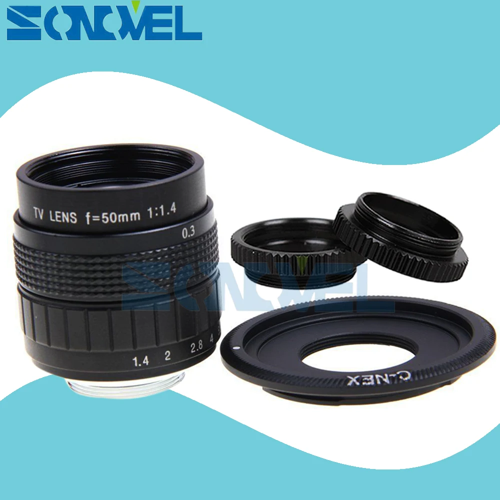 Объектив для тв фильмов 50 мм F1.4 CC C Mount макро кольцо Sony E крепление телевизора с