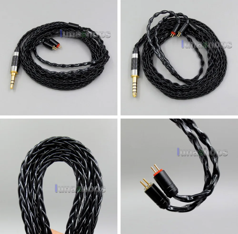 Black 8 core 2.5mm 3.5mm 4.4mm Balanced Pure Silver Plated Copper Earphone Cable For 0.78mm W4r UM3X Custom 5 12 LN006044
Black 8 core 2.5mm 3.5mm 4.4mm Balanced Pure Silver Plated Copper Earphone Cable For 0.78mm W4r UM3X Custom 5 12 LN006044