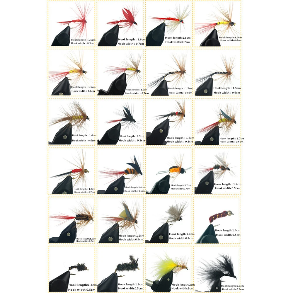 Artificial Fishing Lures Bait 40/72/100/120pcs Fly Fishing Flies Trout Lures Flies with Waterproof Fly Box
Artificial Fishing Lures Bait 40/72/100/120pcs Fly Fishing Flies Trout Lures Flies with Waterproof Fly Box