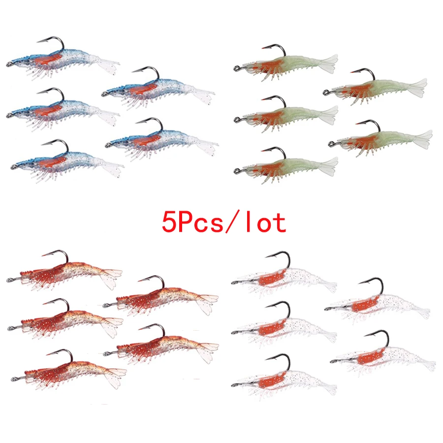 Artificial Shrimp Lures, Soft Fishing Bait, Prawn Pesca, Lifelike SingleHook, Fishing Tackle, 6cm, 3G, 5Pcs Lot
Artificial Shrimp Lures, Soft Fishing Bait, Prawn Pesca, Lifelike SingleHook, Fishing Tackle, 6cm, 3G, 5Pcs Lot