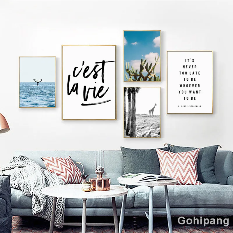 Gohipang Nordic Landscape Decoration Whale Giraffe Phrase Canvas Painting Posters And Prints Living Room Wall Art Picture Home
Gohipang Nordic Landscape Decoration Whale Giraffe Phrase Canvas Painting Posters And Prints Living Room Wall Art Picture Home