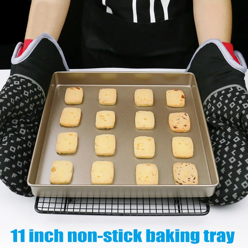 1 Pcs Non-stick Square Baking Tray Pan 11 Inch Cake Bread Oven Pizza Biscuit Kitchen Tool WXV Sale
1 Pcs Non-stick Square Baking Tray Pan 11 Inch Cake Bread Oven Pizza Biscuit Kitchen Tool WXV Sale