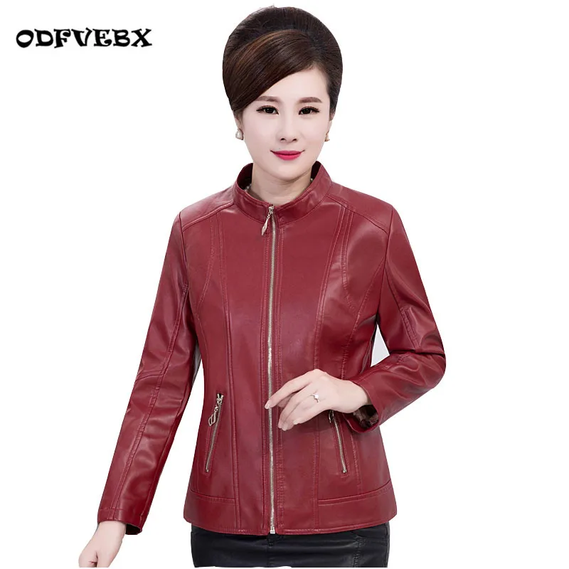 Boutique women pu leather jacket large-size high-end leather jacket middle-aged fall winter thicken coat leather jacket ODFVEBX
Boutique women pu leather jacket large-size high-end leather jacket middle-aged fall winter thicken coat leather jacket ODFVEBX