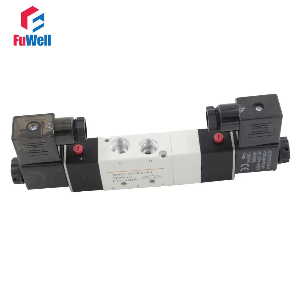4V230C-08 110 В AC пневматический Соленоидный клапан 5 портов 3 положения воздушный клапан управления PT1/4 Алюминиевый сплав Пневматический воздушный клапан
4V230C-08 110 В AC пневматический Соленоидный клапан 5 портов 3 положения воздушный клапан управления PT1/4 Алюминиевый сплав Пневматический воздушный клапан