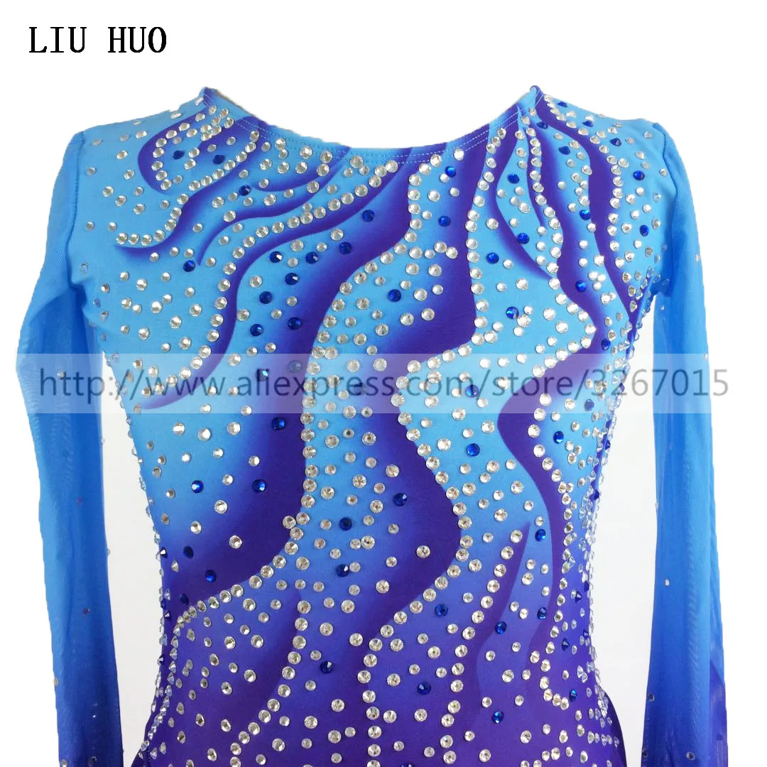 Competition Figure Skating Dress Women's Girls' Ice Skating Dress Round neck Rhythmic Gymnastics Long sleeve Royal blue Kids
Competition Figure Skating Dress Women's Girls' Ice Skating Dress Round neck Rhythmic Gymnastics Long sleeve Royal blue Kids