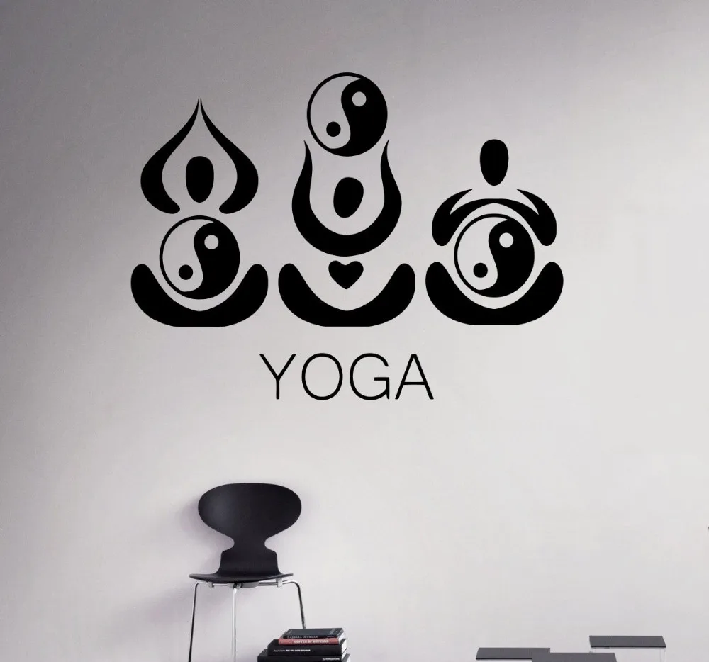 Three Yoga People Quote Wall Decal Namaste Vinyl Wall Stickers Yoga Studio Ying Yang Pattern Hindu Indian Home Decor Mural SY10
Three Yoga People Quote Wall Decal Namaste Vinyl Wall Stickers Yoga Studio Ying Yang Pattern Hindu Indian Home Decor Mural SY10