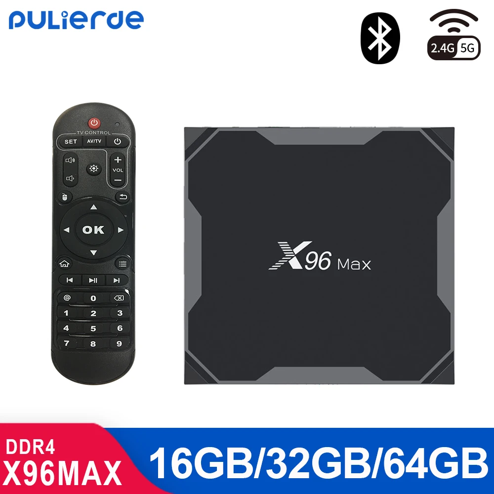 X96MAX 4GB 64GB Android 9.0/8.1 TV BOX Amlogic S905X2 4K H2.65 1000M 2.4GHz/5GHz WIFI Smart Set-top box Media Player BT4.0
X96MAX 4GB 64GB Android 9.0/8.1 TV BOX Amlogic S905X2 4K H2.65 1000M 2.4GHz/5GHz WIFI Smart Set-top box Media Player BT4.0