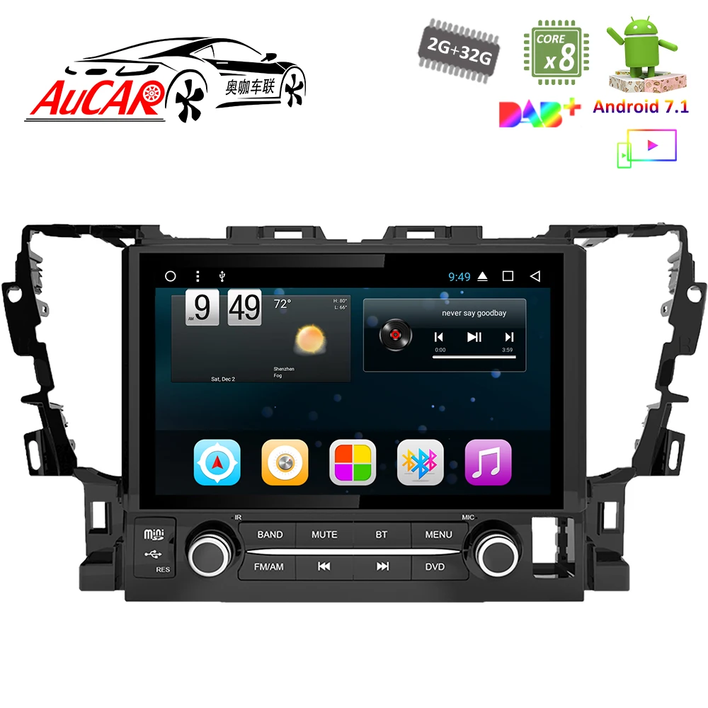 Android 7 1 10 "GPS навигационная система для Toyota Alphard 2015 2017 Восьмиядерный 1024*600 радио с