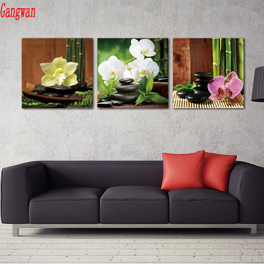 diy Diamond painting Cross stitch 5D Diamond embroidery triptych Stone orchid flower bamboo full square round drill Diamond
diy Diamond painting Cross stitch 5D Diamond embroidery triptych Stone orchid flower bamboo full square round drill Diamond