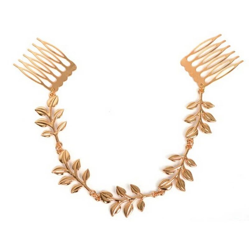 Fashion Gold Chain Drop Leaf Double Combs Head Piece Hair Bridal Accessory For Women Headwear
Fashion Gold Chain Drop Leaf Double Combs Head Piece Hair Bridal Accessory For Women Headwear