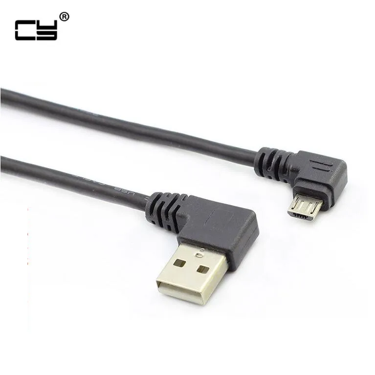 Штекер правый угол USB2.0 поворот на левый micro USB 90 градусов Поворот разъем короткий