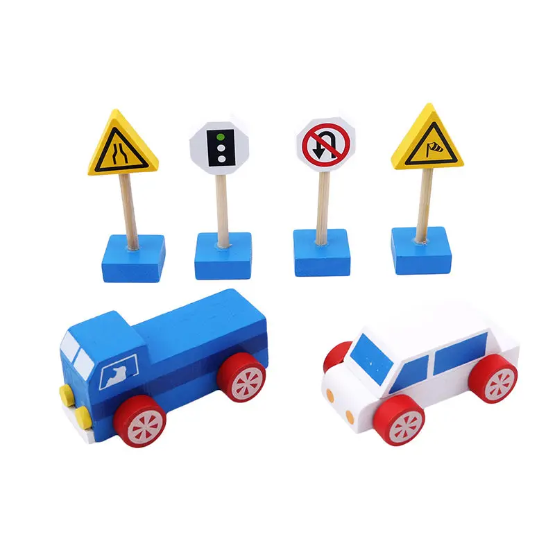 Hot Wooden Toy Wooden Building Block Vehicle Blocks Traffic Sign Preschool Learning Educational Table Games Kids Teaching Toys
Hot Wooden Toy Wooden Building Block Vehicle Blocks Traffic Sign Preschool Learning Educational Table Games Kids Teaching Toys