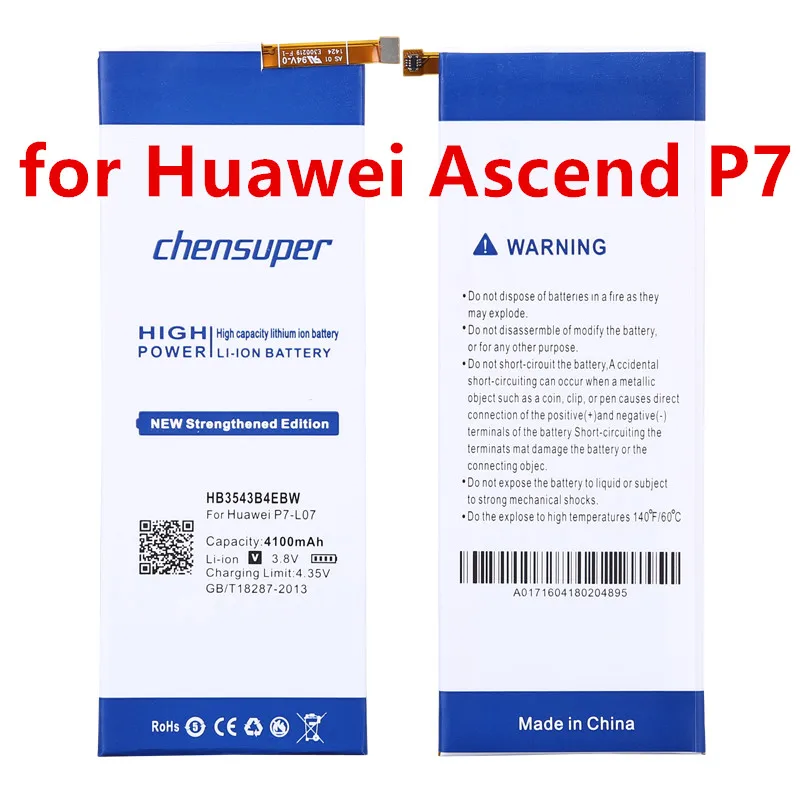 Аккумулятор HB3543B4EBW 4100 мА · ч для Huawei Ascend P7, P7-L07, L09, L00, L10, L05, L11 + Бесплатные инструменты
Аккумулятор HB3543B4EBW 4100 мА · ч для Huawei Ascend P7, P7-L07, L09, L00, L10, L05, L11 + Бесплатные инструменты