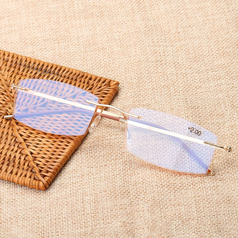 Reading Glasses Men Women Ultralight Rimless Diopter Presbyopic Male Eyeglasses +1.0+1.5+2.0+2.5+3.0+3.5+4.00 QF228
Reading Glasses Men Women Ultralight Rimless Diopter Presbyopic Male Eyeglasses +1.0+1.5+2.0+2.5+3.0+3.5+4.00 QF228