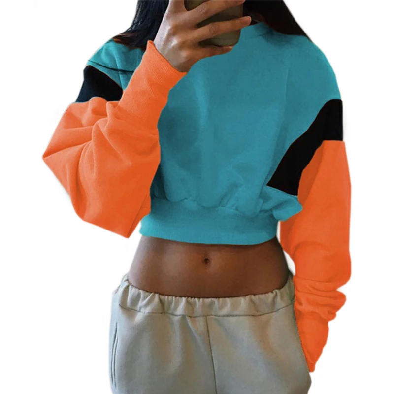 New Autumn Hip Pop Women Sweatshirt Plus Size Female Colorful Patchwork Short Tops Tracksuit Casual Sportswear Clothes Pullovers
New Autumn Hip Pop Women Sweatshirt Plus Size Female Colorful Patchwork Short Tops Tracksuit Casual Sportswear Clothes Pullovers