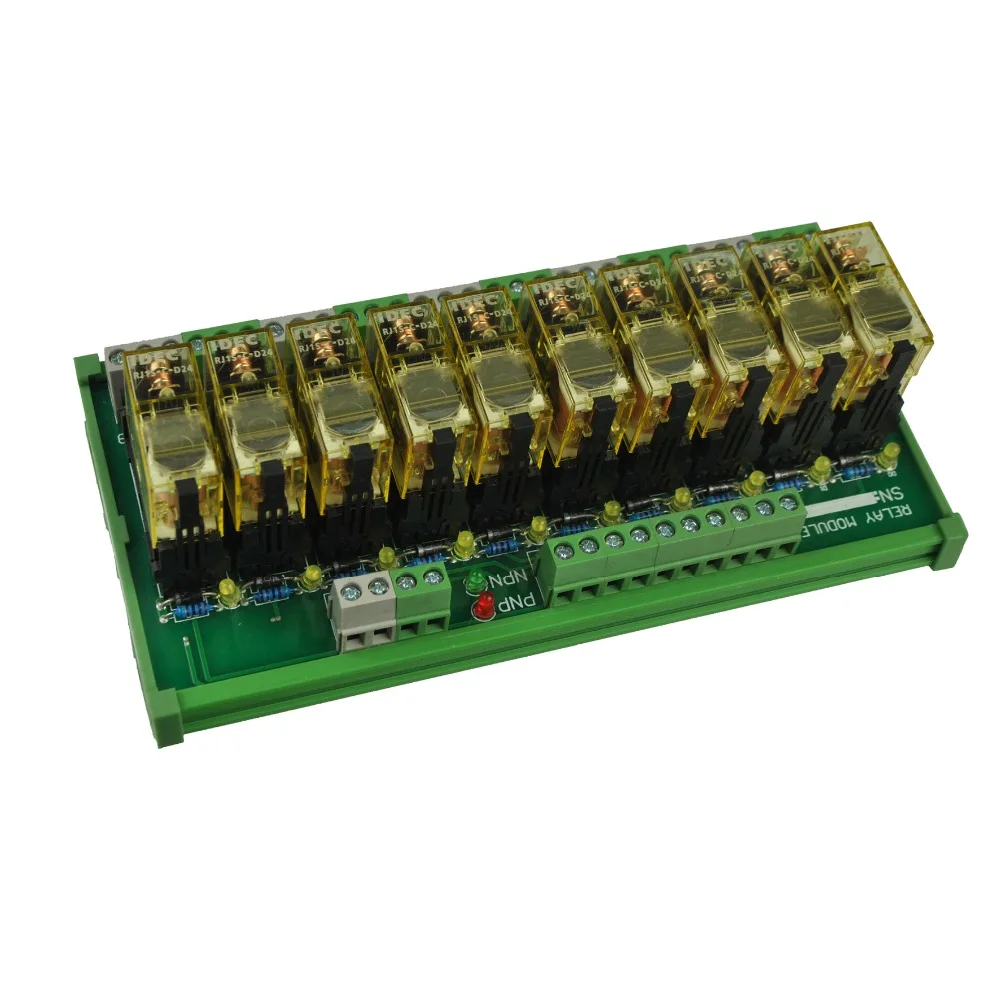 10 каналов 1 SPDT DIN Rail Mount IDEC RJ1S интерфейсы релейный модуль|interface relay|din mounting railrelay interface