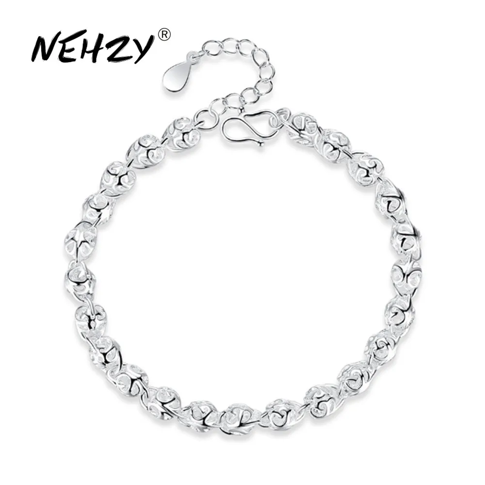 NEHZY S925 Stamp New ladies fashion silver bracelet high quality round retro hollow brand hand jewelry bracelet length 18.5+4CM
NEHZY S925 Stamp New ladies fashion silver bracelet high quality round retro hollow brand hand jewelry bracelet length 18.5+4CM