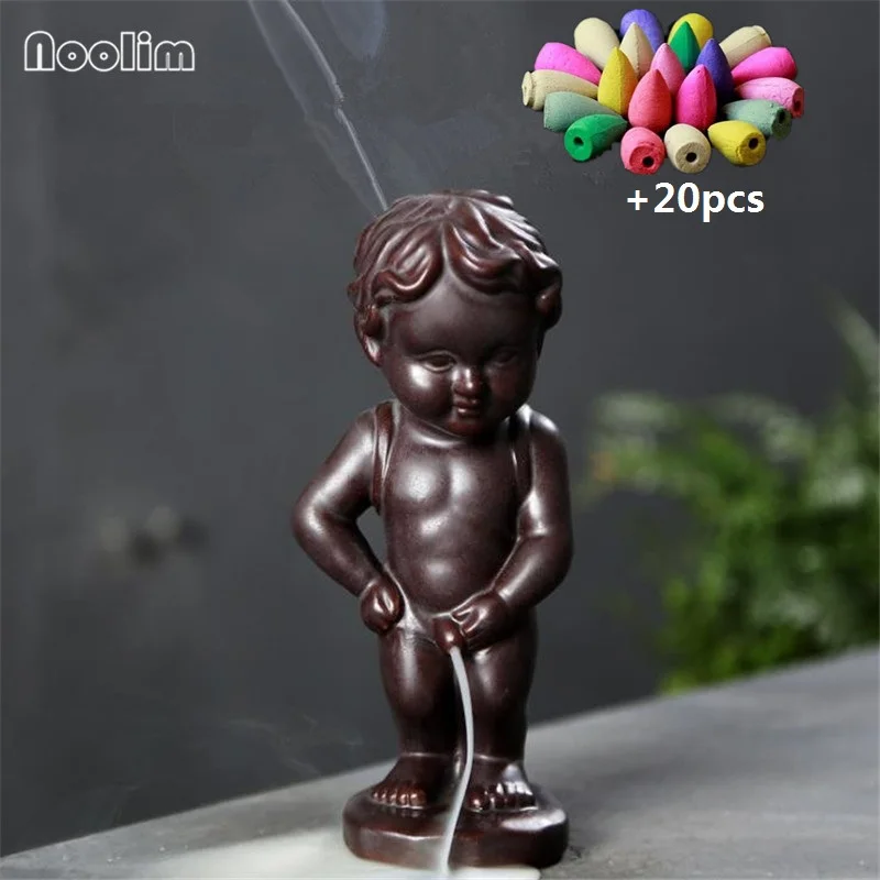 Курильница для благовоний Lovely Boy Backflow креативный Декор дома и офиса керамическая