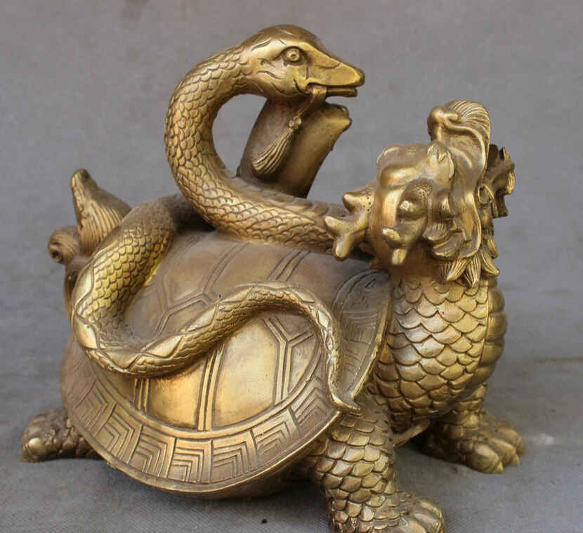 song voge gem S3074 9" Fengshui Chinese Bronze Wealth Jixiang Auspicious Dragon Turtle Snake Statue
song voge gem S3074 9" Fengshui Chinese Bronze Wealth Jixiang Auspicious Dragon Turtle Snake Statue