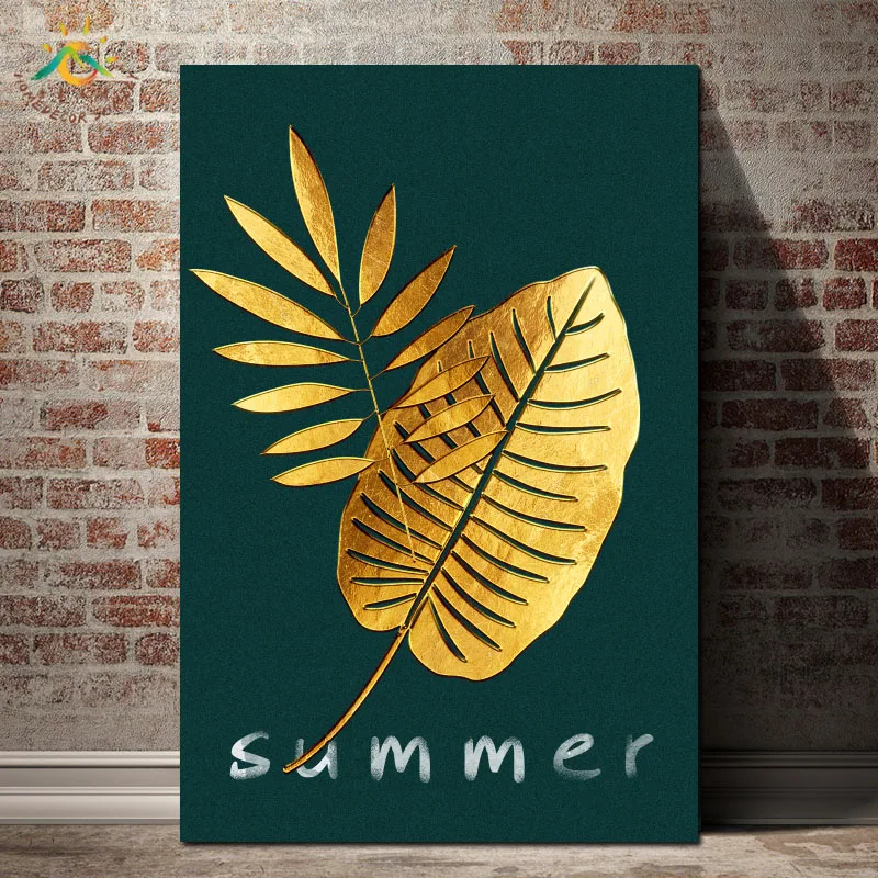 Watercolor Leaves Wall Art Canvas Painting Gold Style Nordic Posters and Prints Decorative Picture Modern Home Decoration
Watercolor Leaves Wall Art Canvas Painting Gold Style Nordic Posters and Prints Decorative Picture Modern Home Decoration