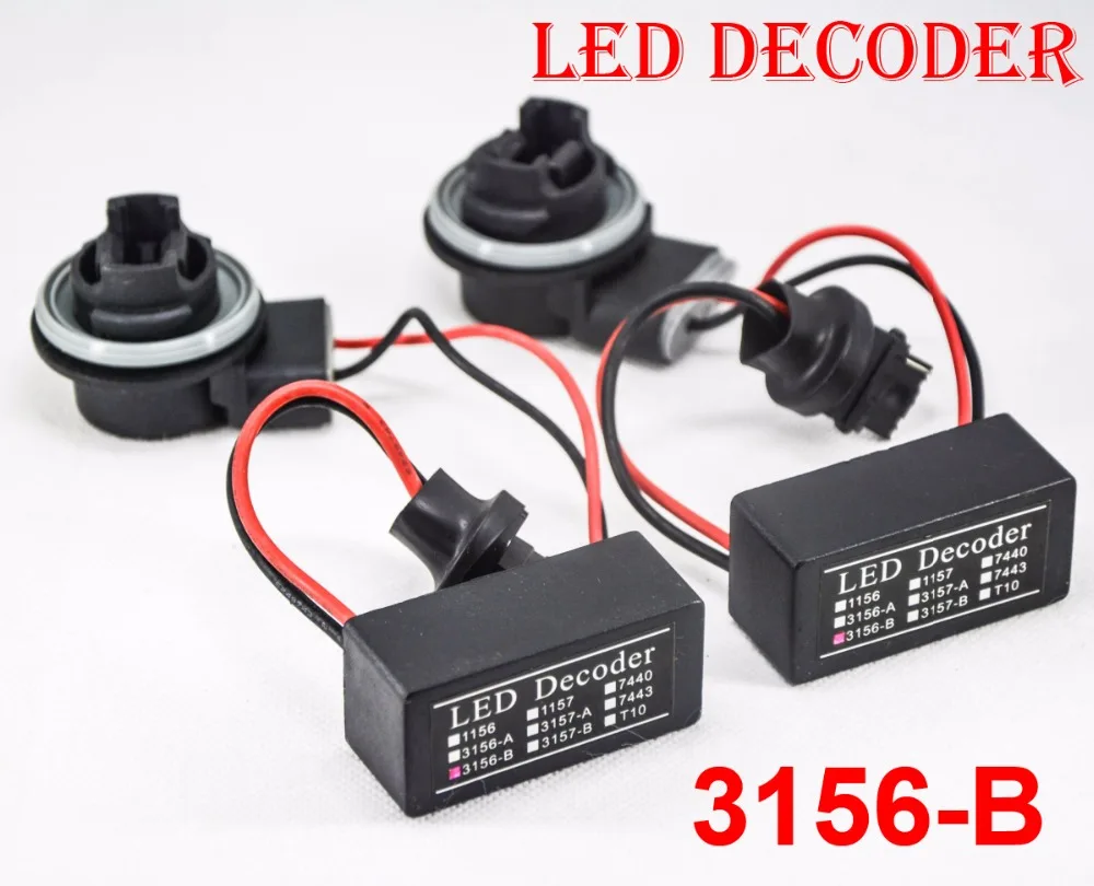 

2PCS 3156-B LED Bulb Lamp Power 8W Error Free Canbus Canceler Adapter Decoder Fog Turn Brake Signal Anti-Hyper Flashing Blinking