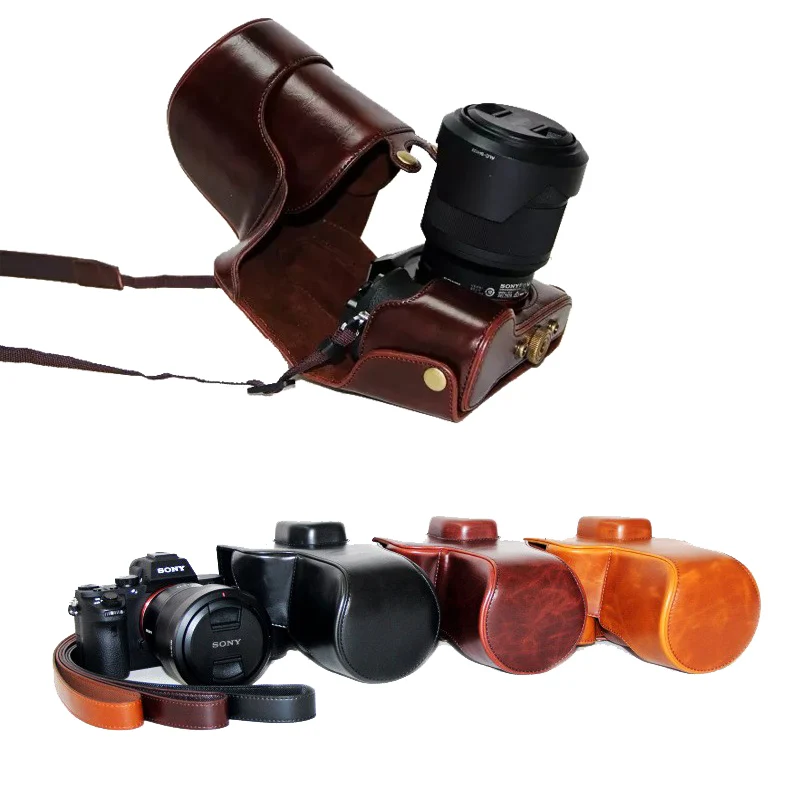 New Camera Case Bag for Sony alpha A7RII A7R Mark 2 Sony A7II PU Leather Camera Bag Cover Pouch
New Camera Case Bag for Sony alpha A7RII A7R Mark 2 Sony A7II PU Leather Camera Bag Cover Pouch