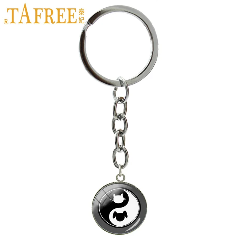 TAFREE Yin Yang Cat Dog Silhouette Keychain Simple Fashion Style Key Chain Keyholder Eastern Tai Taoist Culture Jewelry T656
TAFREE Yin Yang Cat Dog Silhouette Keychain Simple Fashion Style Key Chain Keyholder Eastern Tai Taoist Culture Jewelry T656
