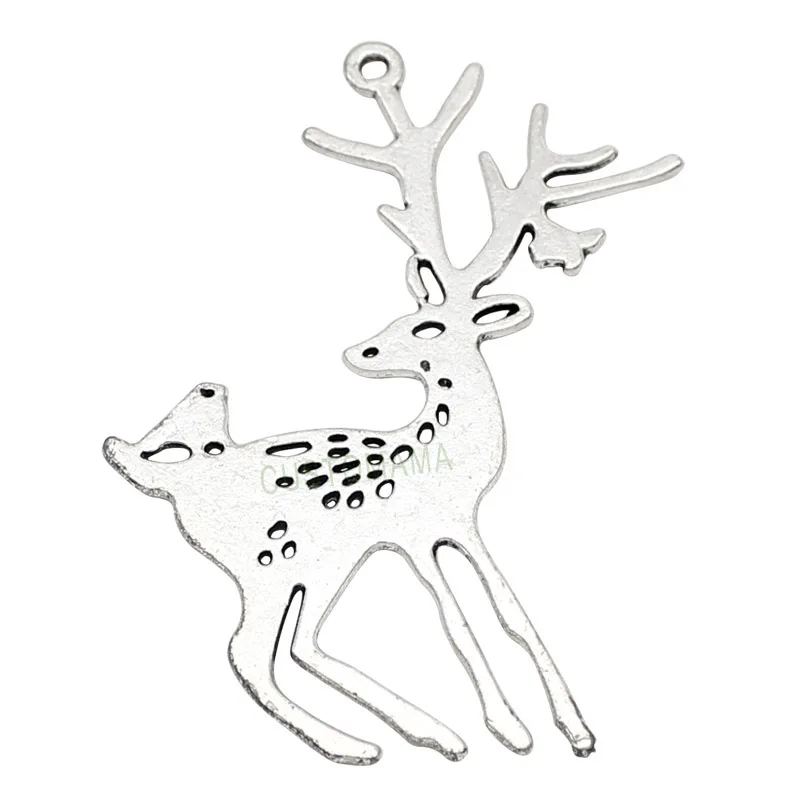 20pcs-Reindeer Charms, Antique Tibetan Silver 2 Sided Large Deer Charm Pendants 60x48mm
20pcs-Reindeer Charms, Antique Tibetan Silver 2 Sided Large Deer Charm Pendants 60x48mm