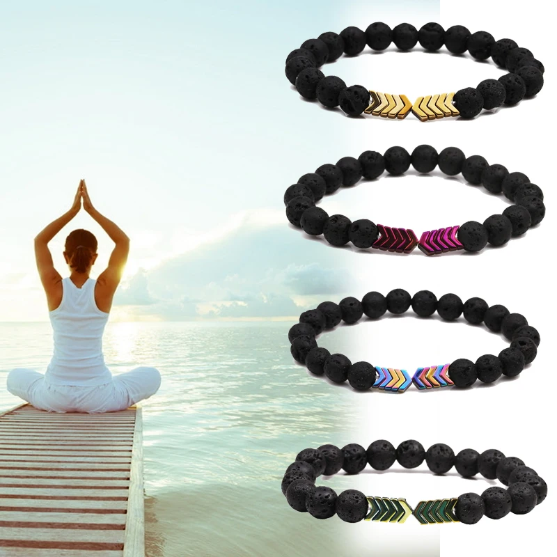 Sacred Arrow Lava Stone Diffuser Bracelet Men Jewelry 2019 Armband Heren Fashion Volcanic Beaded Yoga Bracelet Women Bileklik
Sacred Arrow Lava Stone Diffuser Bracelet Men Jewelry 2019 Armband Heren Fashion Volcanic Beaded Yoga Bracelet Women Bileklik
