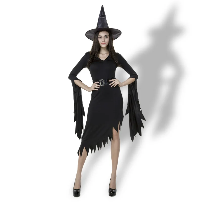 Adult Black Witch Costume Ladies Halloween Carnival Cosplay Gothic Dark Vampire Queen Party Dress
Adult Black Witch Costume Ladies Halloween Carnival Cosplay Gothic Dark Vampire Queen Party Dress
