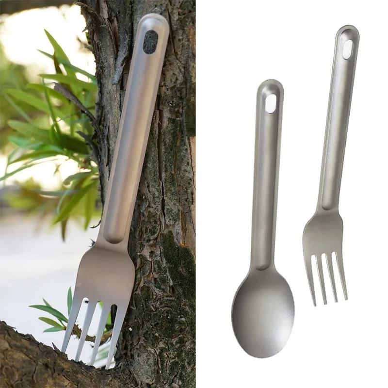 Camping equipment Outdoor Camping Picnic titanium Spoon Dinnerware titanium Fork Ultralight pure titanium Spork
Camping equipment Outdoor Camping Picnic titanium Spoon Dinnerware titanium Fork Ultralight pure titanium Spork