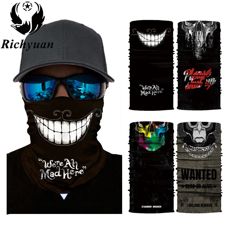 3D Seamless Balaclava Magic Scarf Neck Face Mask Ghost Skull Skeleton Head Bandana Shield Headband Headwear Bandanas Men Bicycle
3D Seamless Balaclava Magic Scarf Neck Face Mask Ghost Skull Skeleton Head Bandana Shield Headband Headwear Bandanas Men Bicycle
