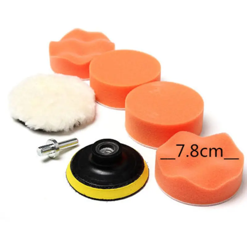7PCS 78mm 3" Car Polishing Buffing Pad Kit for Car Removes Scratches Buffer Sponge Waxing Pads Boat Car Drill Wheel Polisher
7PCS 78mm 3" Car Polishing Buffing Pad Kit for Car Removes Scratches Buffer Sponge Waxing Pads Boat Car Drill Wheel Polisher