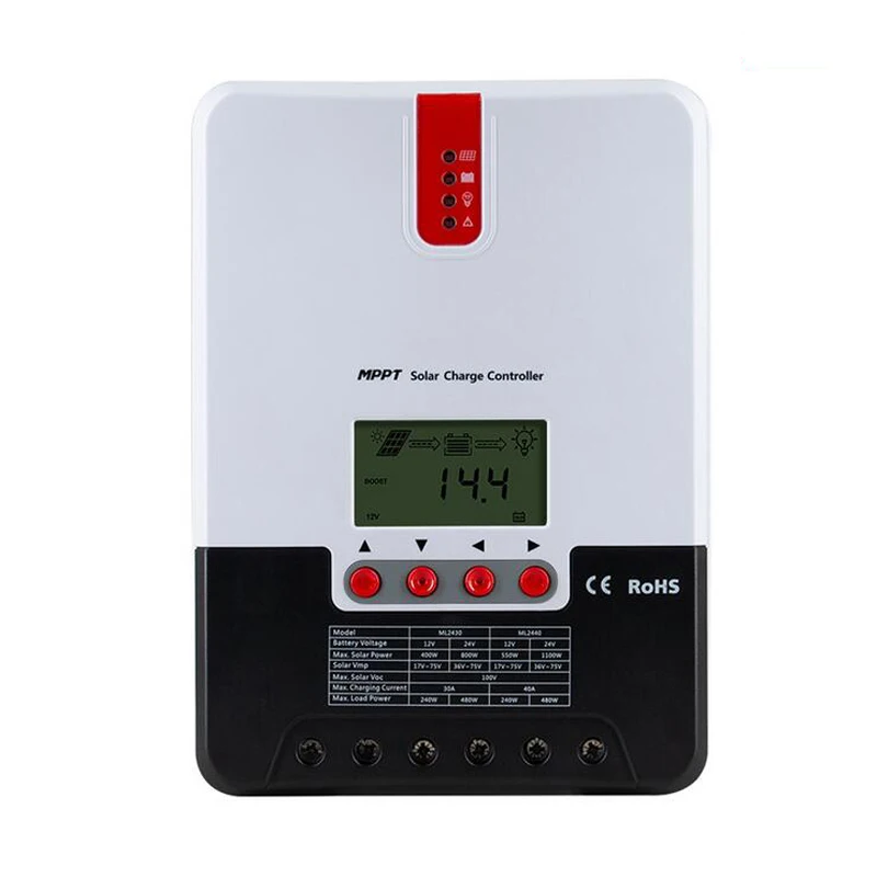 MPPT Solar Charge Controller 60A 12V/24V/36V/48V Solar Panel LCD display ML4860
MPPT Solar Charge Controller 60A 12V/24V/36V/48V Solar Panel LCD display ML4860