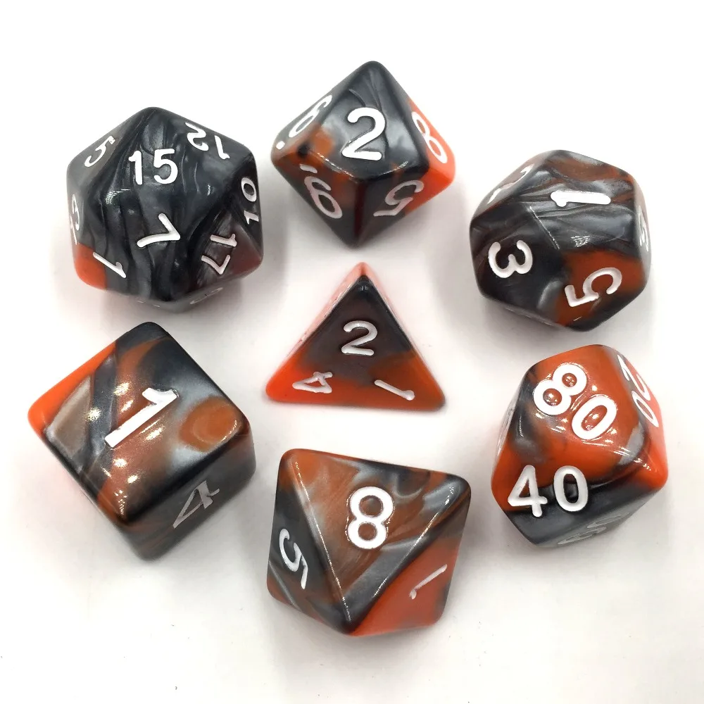 Набор из 7 игральных костей Rollooo GEMINI, оранжевые, для игры в ролевые игры D4, D6, D8, D10, D00, D12, D20
Набор из 7 игральных костей Rollooo GEMINI, оранжевые, для игры в ролевые игры D4, D6, D8, D10, D00, D12, D20
