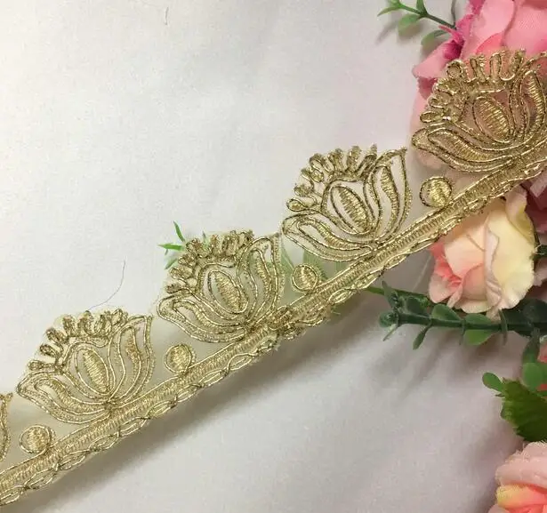5 Yards Vintage Gold Metalic Wedding Bridal Embroidered Lace Edge Trim Ribbon Applique DIY Sewing Crafts free shipping
5 Yards Vintage Gold Metalic Wedding Bridal Embroidered Lace Edge Trim Ribbon Applique DIY Sewing Crafts free shipping