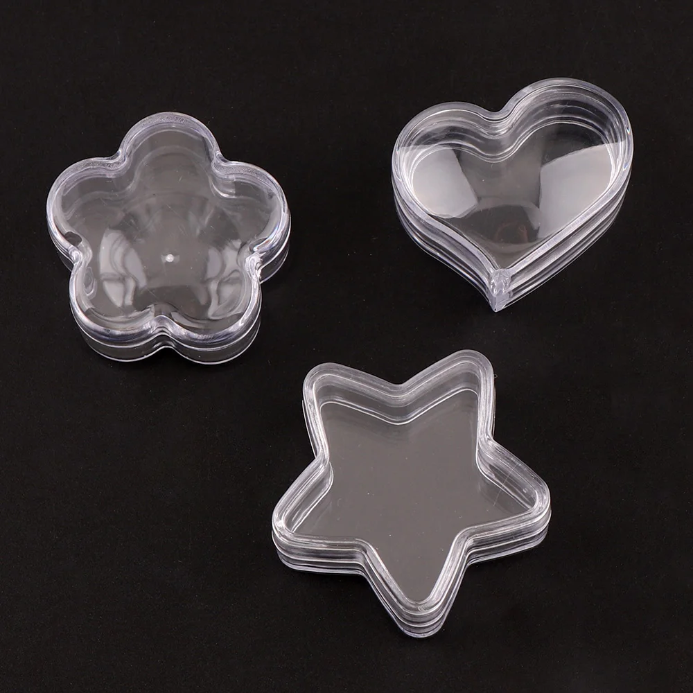 10Pcs Transparent Plastic Empty Storage Boxes Flower Star Heart Container Nail Art Rhinestone Bead Gems Case
10Pcs Transparent Plastic Empty Storage Boxes Flower Star Heart Container Nail Art Rhinestone Bead Gems Case