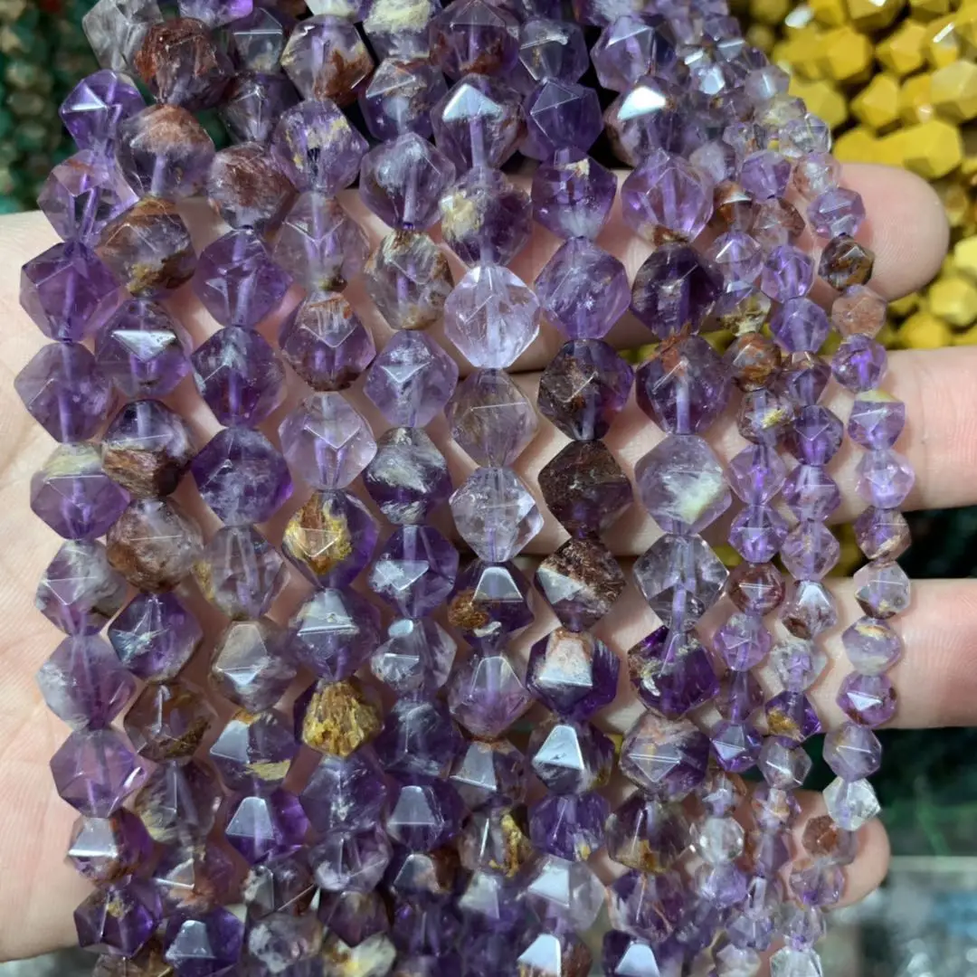Natural Cacoxenite Amethyst Stone Beads Natural Gemstone Beads Diy Loose Beads For Jewelry Making Strand 15" Wholesale !
Natural Cacoxenite Amethyst Stone Beads Natural Gemstone Beads Diy Loose Beads For Jewelry Making Strand 15" Wholesale !
