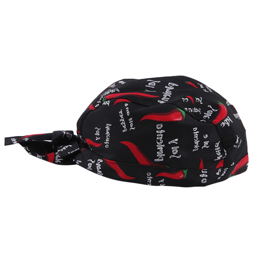 Adjustable Unisex Chef Cap Tie Back Hat Pirate Headwrap Bandana cuisine Kitchen Catering Waiter Baker Red Pepper Print
Adjustable Unisex Chef Cap Tie Back Hat Pirate Headwrap Bandana cuisine Kitchen Catering Waiter Baker Red Pepper Print