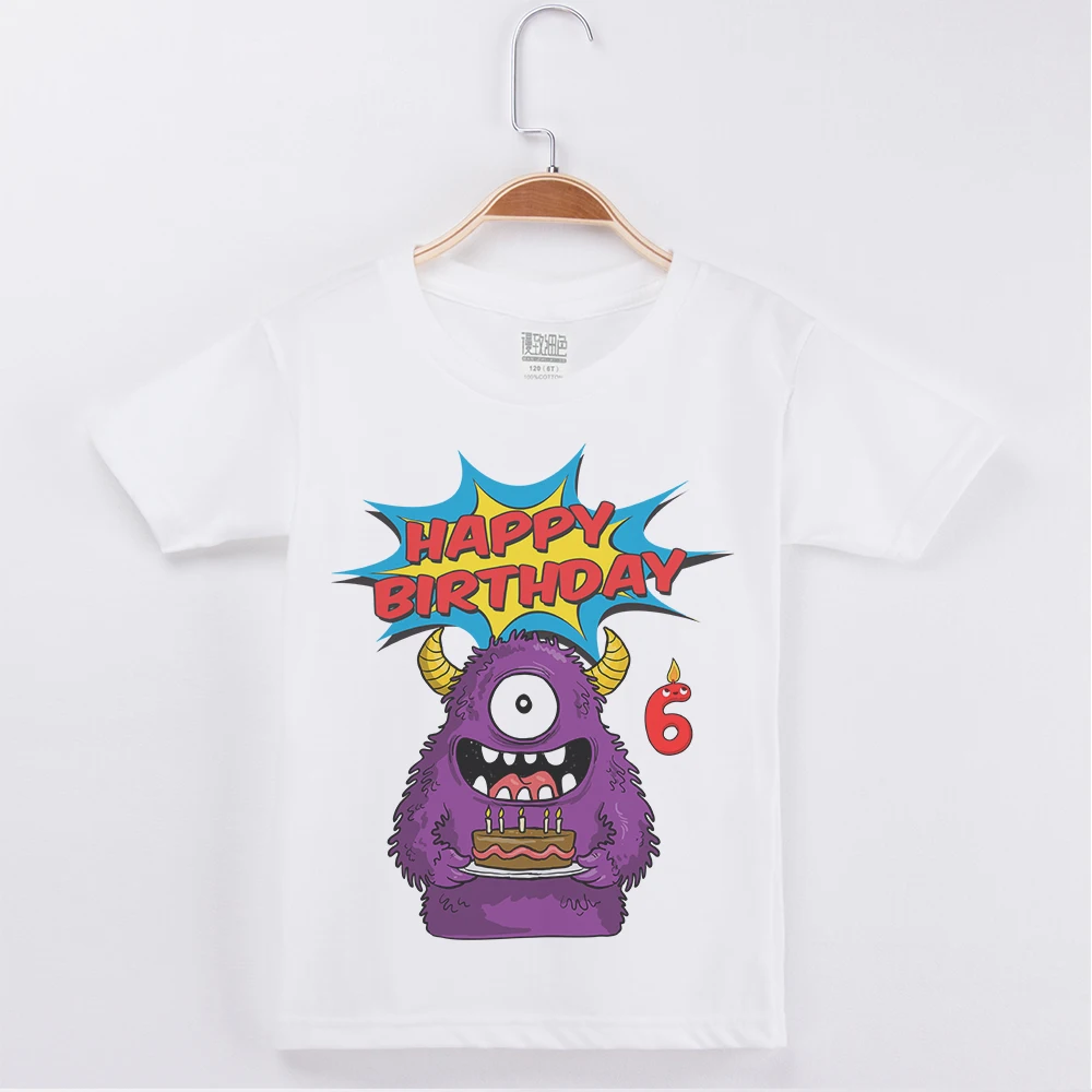 New Arrival T-Shirts For Boys Kids Birthday Clothes Cartoon Cute Monster Printed Boy Tops Tees Short Sleeve Cotton Child T Shirt
New Arrival T-Shirts For Boys Kids Birthday Clothes Cartoon Cute Monster Printed Boy Tops Tees Short Sleeve Cotton Child T Shirt