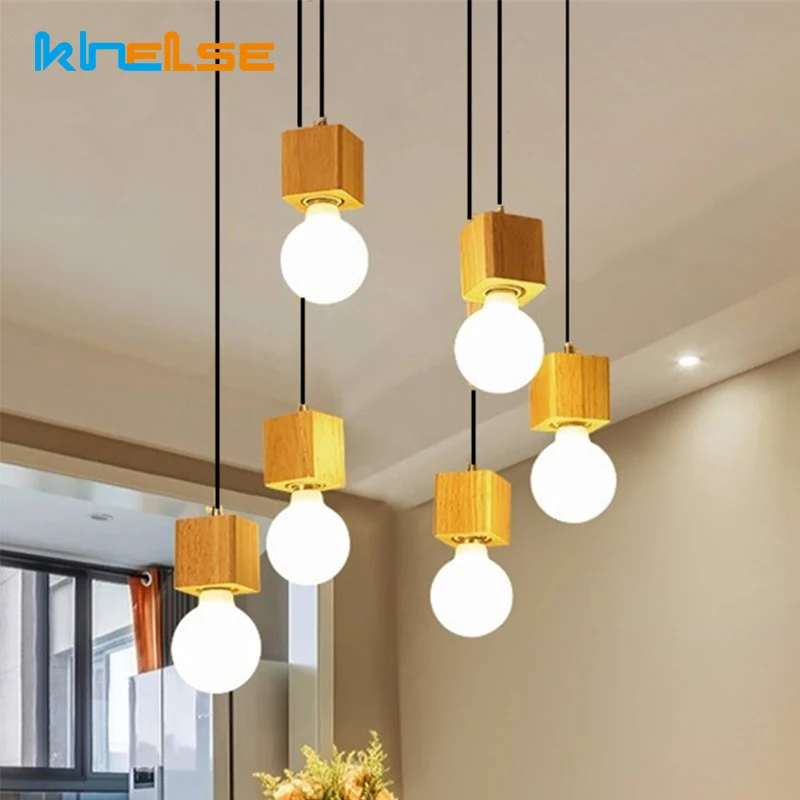 Europe Vintage LED Pendant Lamp Nordic Oak Wood Modern Cord Square Shape Indoor Kitchen Home Decor Ceiling Hanging Light No Bulb
Europe Vintage LED Pendant Lamp Nordic Oak Wood Modern Cord Square Shape Indoor Kitchen Home Decor Ceiling Hanging Light No Bulb
