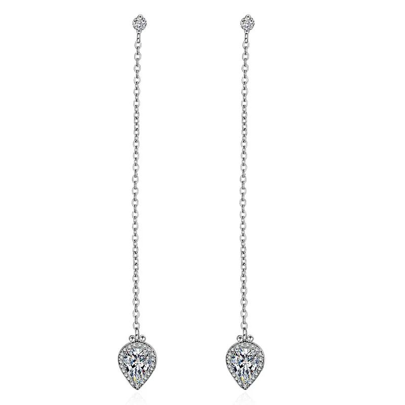 New Arrivals Elegant Love Heart CZ Cubic Zirconia 925 Sterling Silver Ladies`Long Tassel Stud Earrings Original Jewelry Women
New Arrivals Elegant Love Heart CZ Cubic Zirconia 925 Sterling Silver Ladies`Long Tassel Stud Earrings Original Jewelry Women