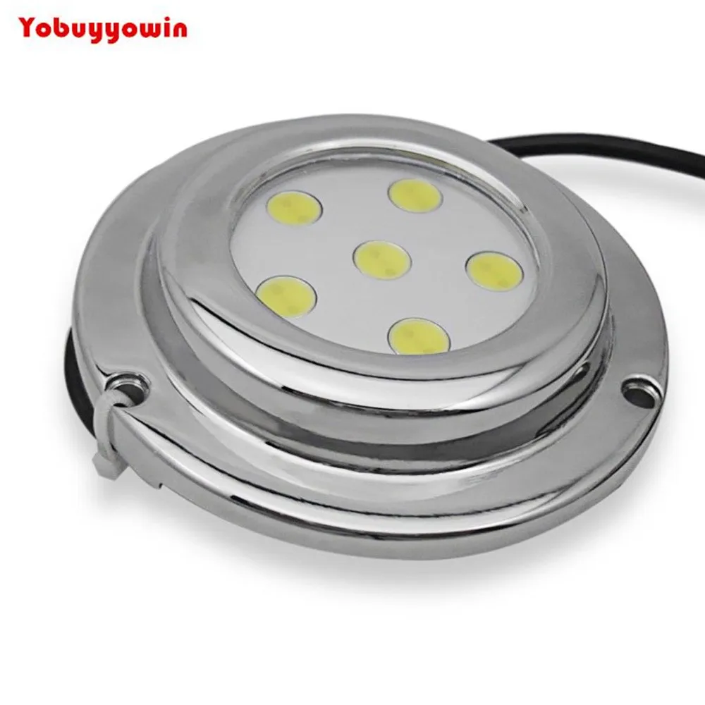 High Intensity Stainless Steel Waterproof IP68 Marine Boat Yacht Underwater 6W LED Light Pack of 2
High Intensity Stainless Steel Waterproof IP68 Marine Boat Yacht Underwater 6W LED Light Pack of 2