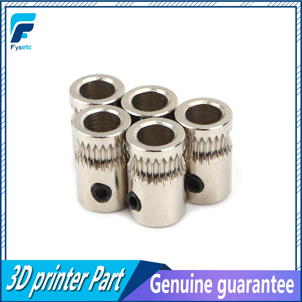 5pcs Filament Gear Motor Gear Filament Pulley For Prusa i3 MK2 MK2.5/MK3 Multi Materials 2.0 3D Printer Extruder Gear
5pcs Filament Gear Motor Gear Filament Pulley For Prusa i3 MK2 MK2.5/MK3 Multi Materials 2.0 3D Printer Extruder Gear