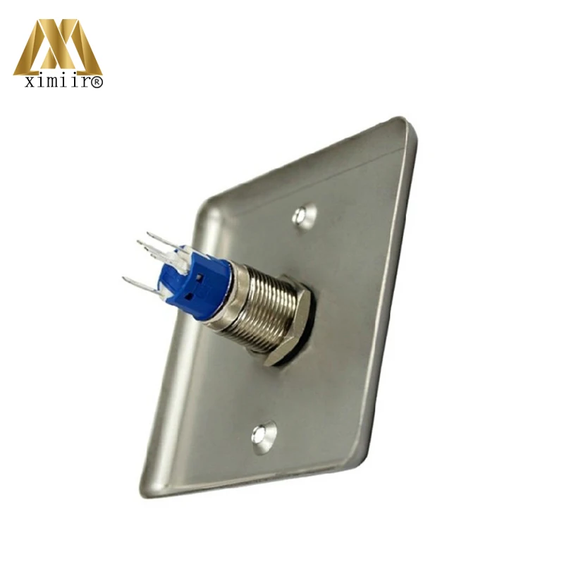Biometric stainless steel door exit switch LED light door lock door release button exit button E04L push switch
Biometric stainless steel door exit switch LED light door lock door release button exit button E04L push switch