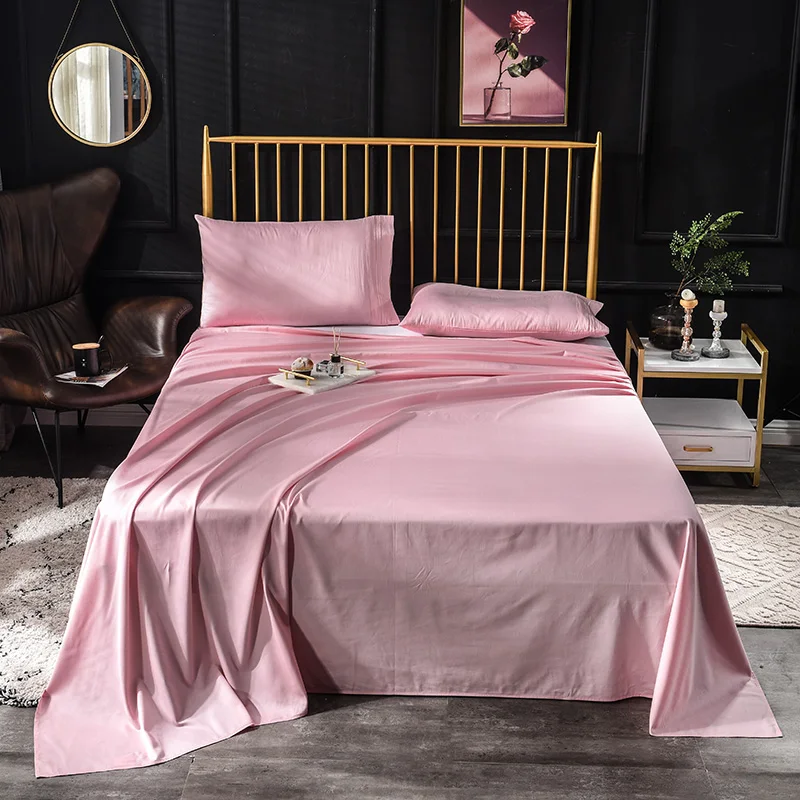 

600TC Egyptian Cotton Luxury Solid Color Bed Sheet Bedsheet Flat Sheet Linens Bedding Sheets Pillowcase Soft Warm Home Textile#s