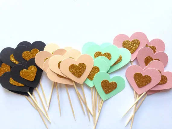 glitter colorful hearts cupcake toppers 1st boy birthday wedding Food Picks baby bridal shower Decor Decorations
glitter colorful hearts cupcake toppers 1st boy birthday wedding Food Picks baby bridal shower Decor Decorations
